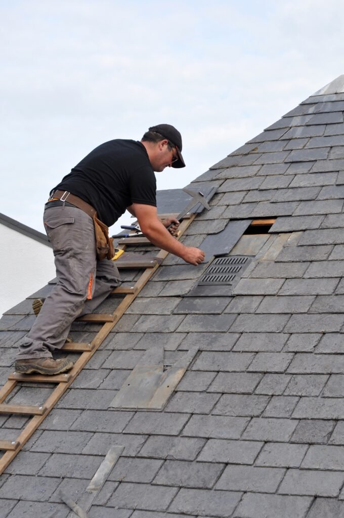 Slate roof repair work in East Grinstead